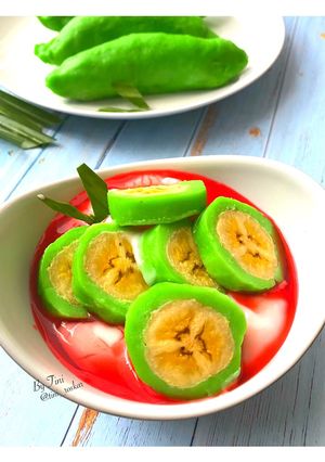 Foto resep Es pisang Ijo khas Makassar
