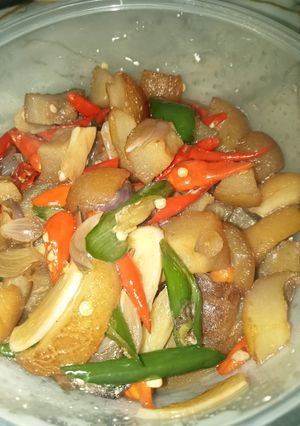 Foto resep Tumis pedas kikil