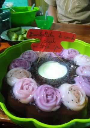 Foto resep Puding ulang tahun mudah
