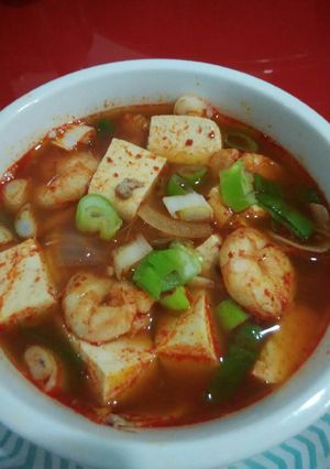 Foto resep Sup tahu gochujang