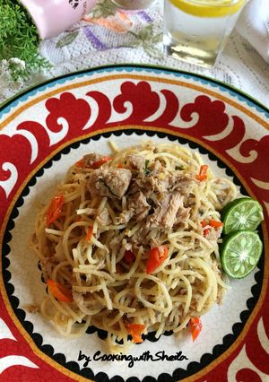 Foto resep Spicy Tuna Aglio Olio