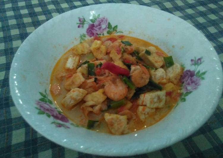 Lodeh tahu + udang