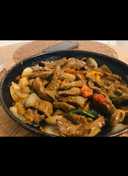 Dry beef chilli