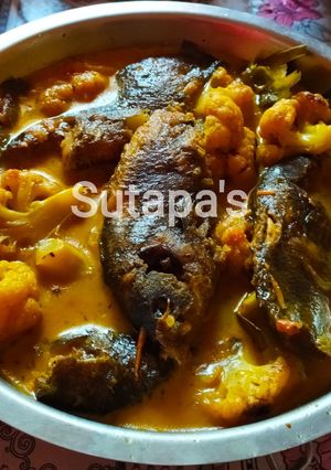 আলু ফুলকপি দিয়ে কৈ মাছের ঝোল(alu fulkopi diye koi machher jhol recipe in bengali) রেসিপির প্রধান ছবি