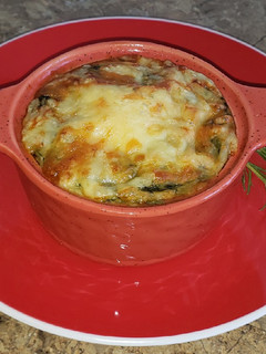 Una foto de Espinacas gratinadas