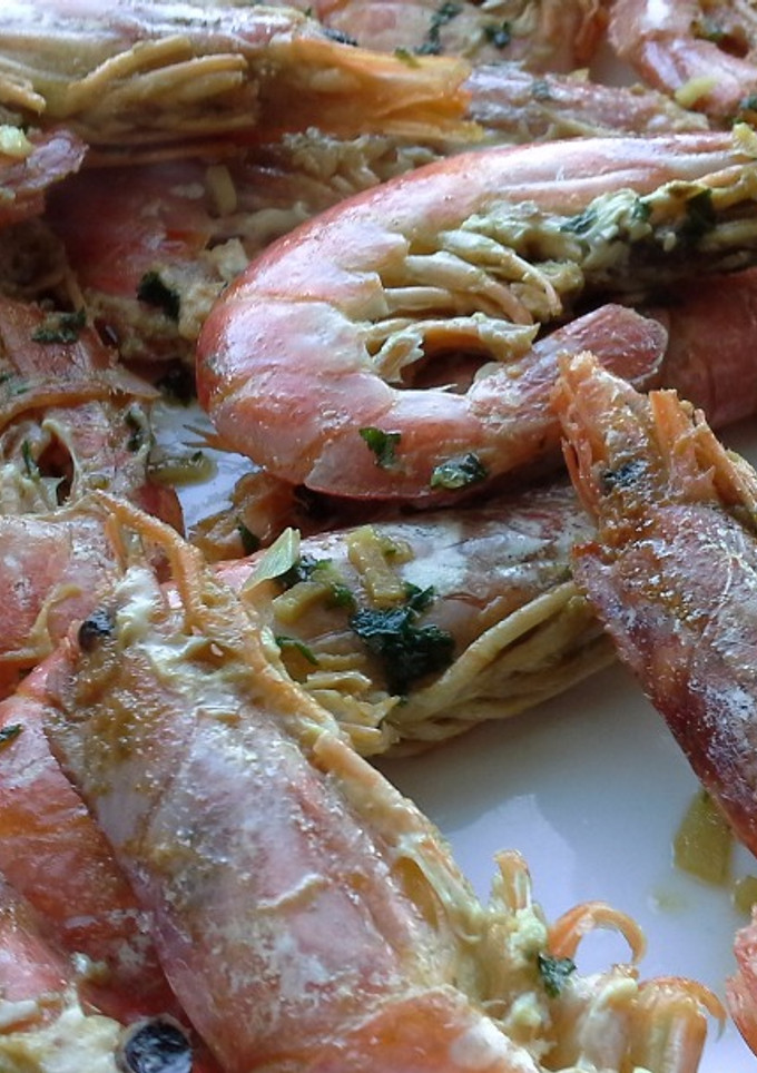 Una foto de Langostinos al horno