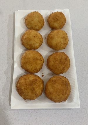 صورة لوصفة كرات البطاطا بالجبنة
