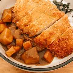 A picture of Chicken Katsu Curry.