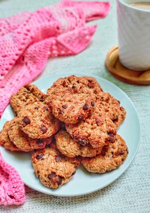 Foto resep Banana oatmeal cookies (healthy snack)