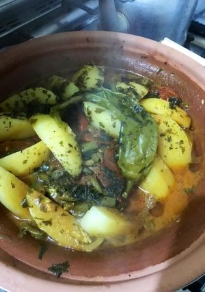 صورة لوصفة طاجين الخضر