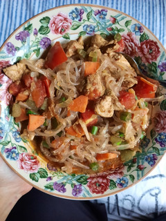 Foto resep Ayam kari mie shirataki (+- 290 kalori)