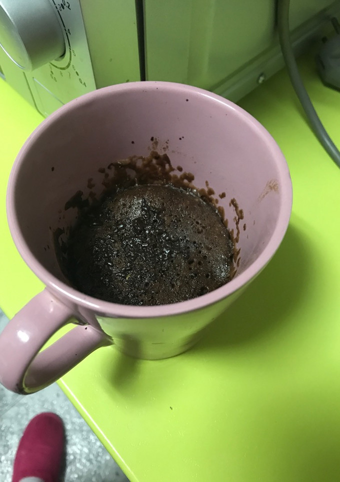 Una foto de Bizcocho a la taza sin huevo