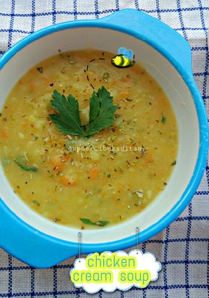 Foto resep Chicken cream soup#mpasi#10m+