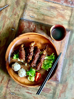 異國料理- 日式金針菇牛肉捲-居酒屋小菜帶到球場去~~ 的食譜成品照片