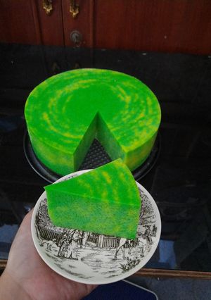 Foto resep Puding pandan susu