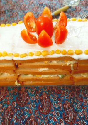 عکسی از دستور کیک مرغ