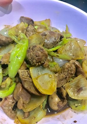 รูปของ ผัดพริกหยวกเครื่องในไก่