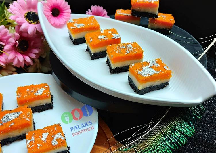 Step-by-Step Guide to Make Award-winning Non fire Tricolor coconut burfi