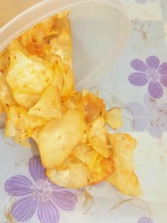 Cara Mudah Membikin Resep Kripik singkong pedas manis yang Enak Banget Anti Ribet, Lezat Sekali