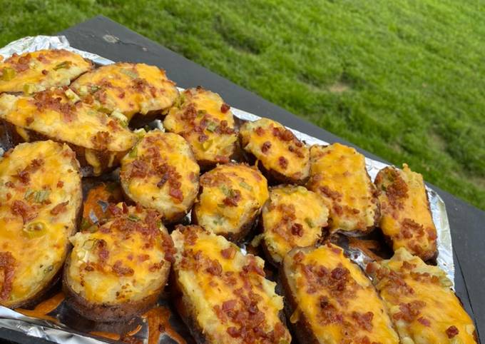 Recipe of Speedy Smoked twice baked potatoes