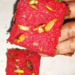 A picture of Pretty Pink Apple Coconut Square.