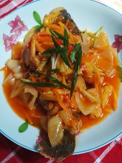 Foto resep 25. Gurame asam manis