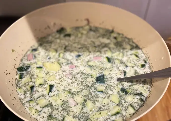 Receta Sopa fría blanca u Okroshka