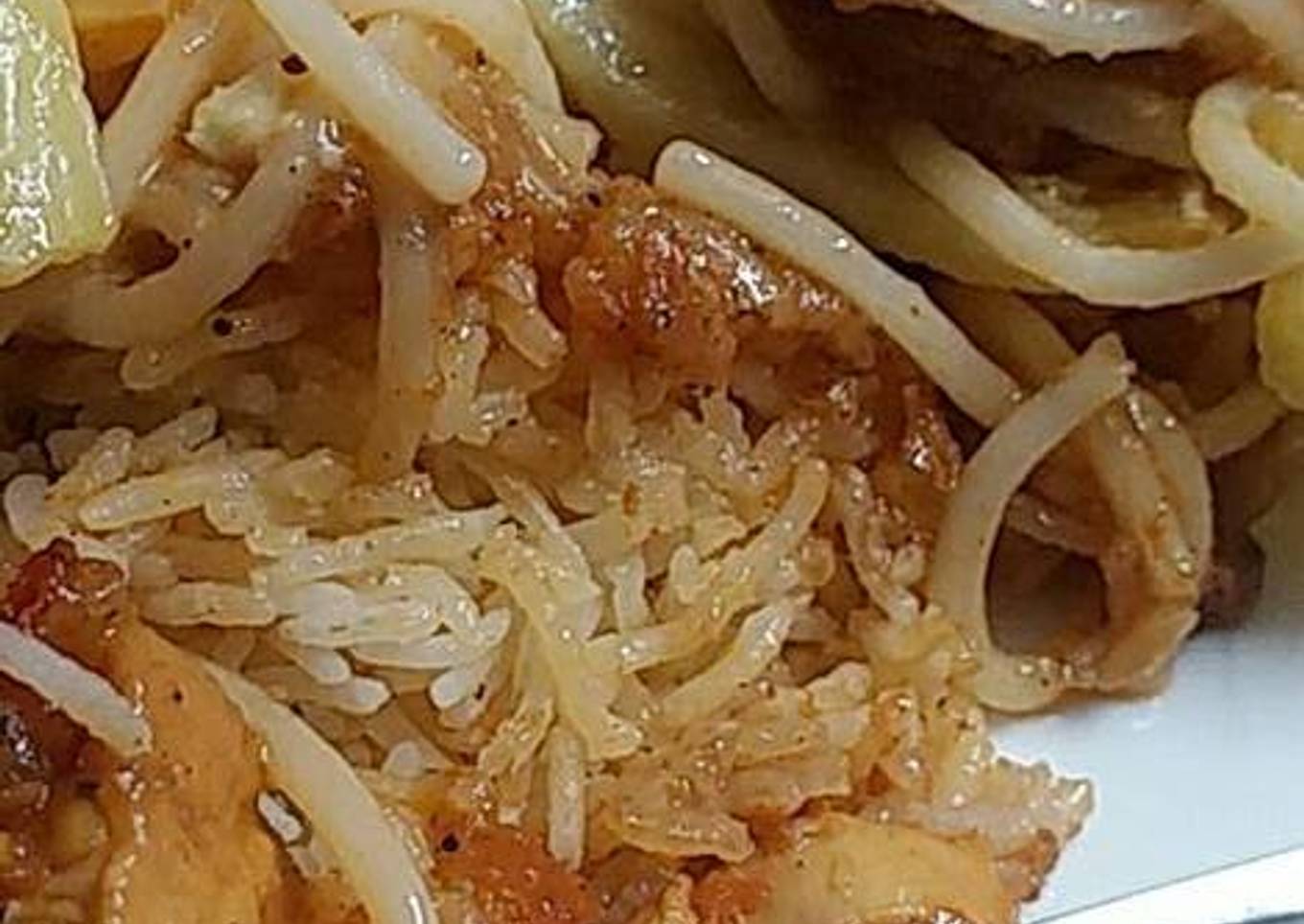 Family's special Singaporean rice