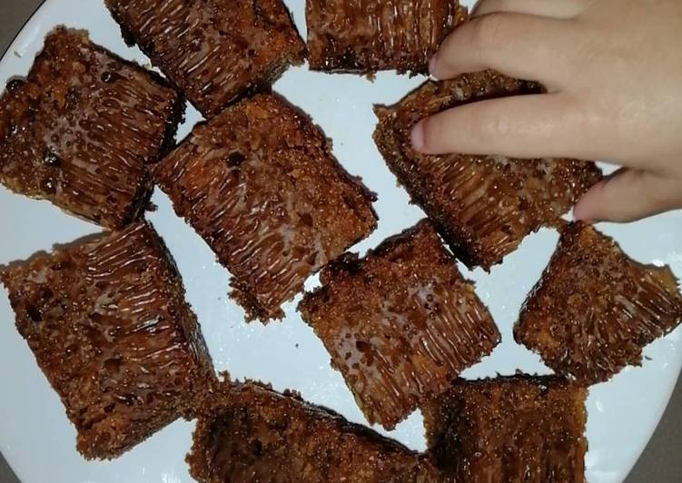 Kek sarang semut / kek gula hangus, Viral