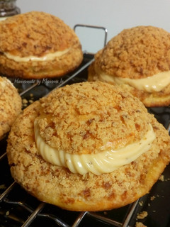 Foto resep Choux au Craquelin dengan apple mousseline cream