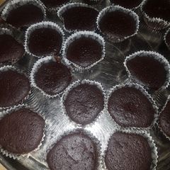 A picture of Chocolate cup cake whithout oven.