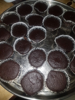 A picture of Chocolate cup cake whithout oven.