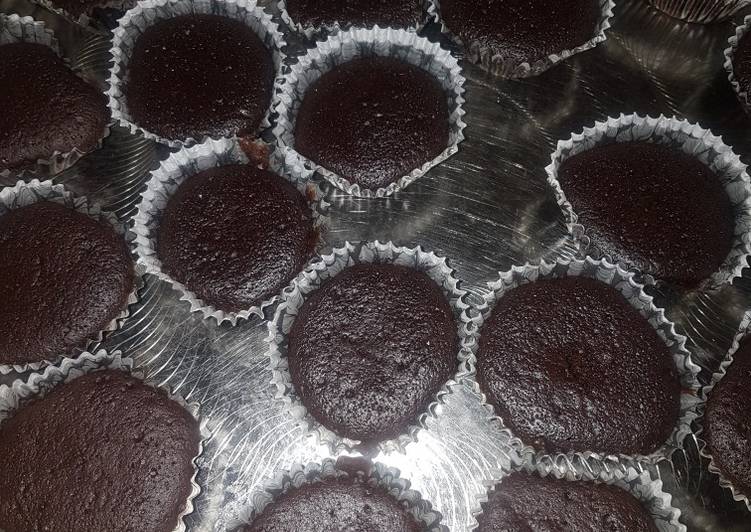 chocolate cup cake whithout oven recipe main photo