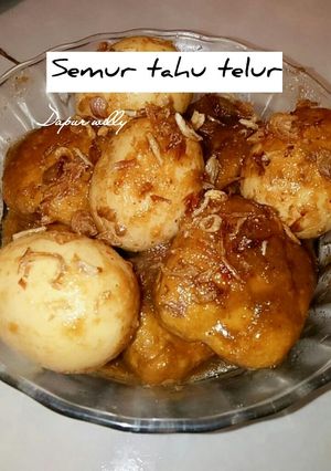 Foto resep Semur telor tahu