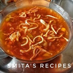 A picture of Manchow soup.