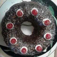 A picture of Devil's Food Cherry Bundt Cake.