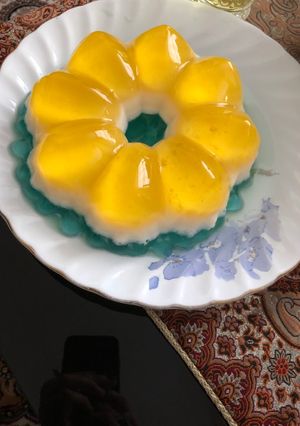 عکسی از دستور ژله سه رنگ