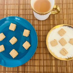 Gluten free Cumin & Ajwain Mini Bites- Savory Farali Butter Biscuits 🍪 A picture of Gluten free Cumin & Ajwain Mini Bites- Savory Farali Butter Biscuits 🍪.