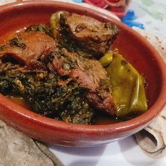 A picture of Palak gosht.