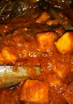 Foto resep Balado ikan asin Jambal Roti dan Terong