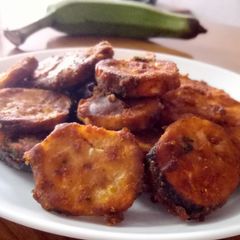 A picture of Raw Banana Fritters.