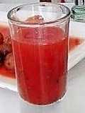 Chupito de pitaya y tequila