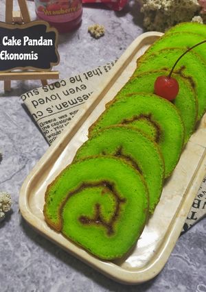 Foto resep Roll Cake Pandan Ekonomis