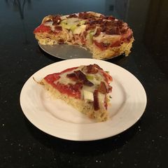 A picture of Pasta, Tomato, Cheese Tart.