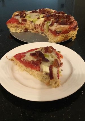 A picture of Pasta, Tomato, Cheese Tart.