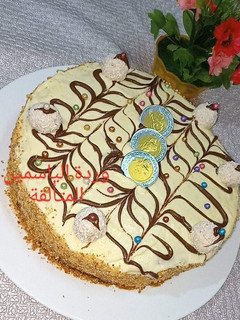 صورة لوصفة كيكة بكريمة الديبلومات بذوق الموز ل ميلاد الغالية ام ندى اماني