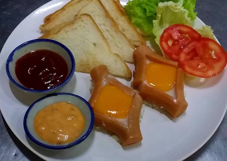 ไส้กรอกไข่ดาวขนมปัง