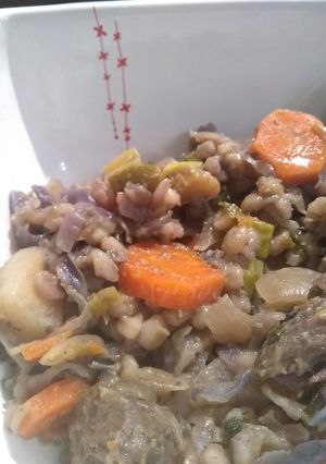 Una foto de Guiso de cebada rápido