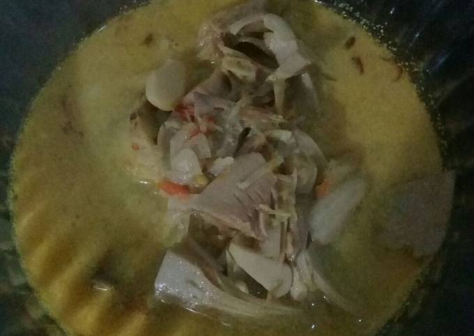 Anti Ribet, Bikin Sayur nangka muda bumbu kuning Yang Sederhana