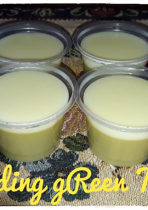 Foto resep Puding gReen Tea Vla Vanilla